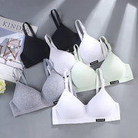 Pure Cotton Girl Comfortable Seamless Underwear Without Steel Ring
