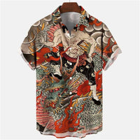 3D Myth Retro Animal Men's Shirt