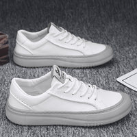 Autumn Men's Shoes Casual Leather Shoes Slip-on Sports Board Shoes Versatile Work Waterproof Easy Wear Tide Shoes