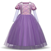 New Christmas Rapunzel Sophia Girls Dress Costume