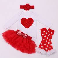 Spring and Autumn Baby Long Sleeve Pink Skirt Set