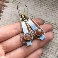 Bohemian-style Creative Geometric Zircon Earrings