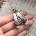 Bohemian-style Creative Geometric Zircon Earrings