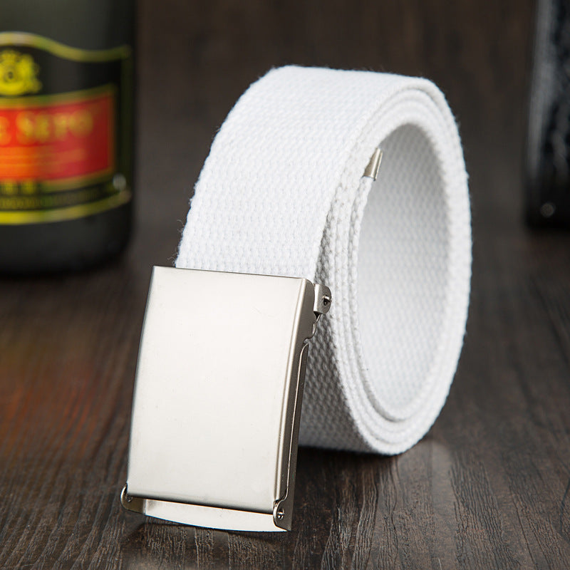 Matt Buckle Canvas Belt Candy Color