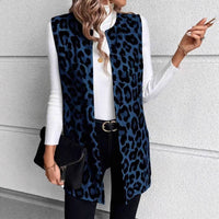 Womens Stylish Casual Leopard-print Jacket