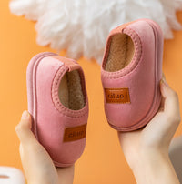 Children's Cotton Slippers For Autumn And Winter, Anti-slip And Waterproof With Thick Soles For Baby Boys
