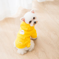 Dog Cat Hooded Sweater Cartoon Pet Clothes