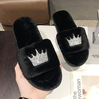 Slip on slippers for women with soft bottom in autumn