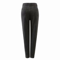 Fashion Women's Washed High Waist Loose Jeans