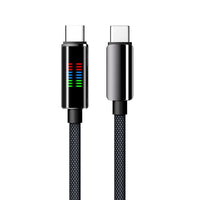 240W Super Fast Charge Type-C Horse Running Light Display Charging Cable