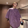 Suede-velvet Short-sleeve T-shirt Men's Summer