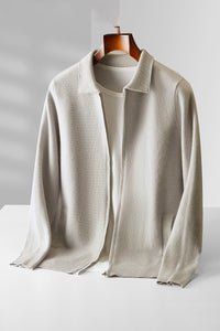 Men's Autumn And Winter Wool Knit Cardigan Loose Outer Wear