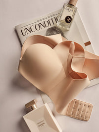 Gathered bra without steel ring