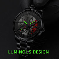 Waterproof Men's Luminous Wheel Watch