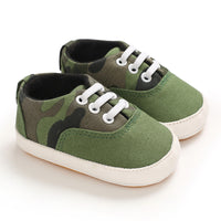 Fashionable And Cute 0-1 Year Old Baby Rubber-soled Canvas Toddler Shoes