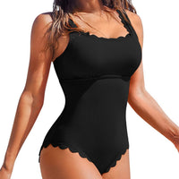 Lotus Waist Women's High Waist Swimsuit