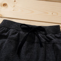 Baby Boy Brown Non-hooded Solid Color Pullover Blouse And Pants