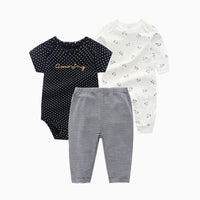 Spring And Autumn Infant Clothing Three-piece Suit
