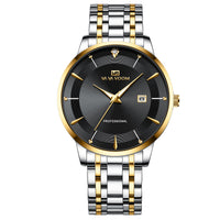 Men's Business Waterproof Stainless Steel Calendar Watch
