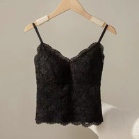 Womens Slim-fit Lace Camisole Base Layer Underwear