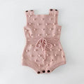 Handmade colorful hair ball baby romper romper