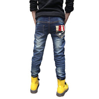 Boy patchwork jeans