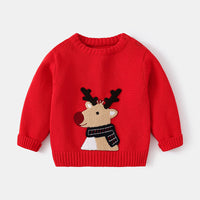 Christmas Cartoon Elk Warm Winter Thick Sweater