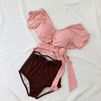 Boxer Tie Swimsuit