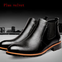 Fashion Retro Carved Warmth Men's Martin Boots