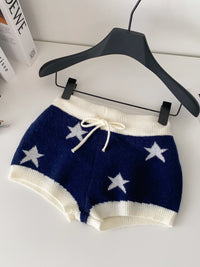 American Pure Hot Girl Slim-fitting Cool Casual Knitted Shorts For Women