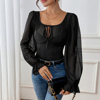 Polyester Women's High Waist Pure Color Jumpsuit