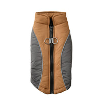 Pet Clothes Reflective Coat Autumn And Winter Clothing New Contrast Color Shell Traction Thickened Warm