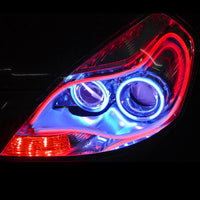 2Pcs 45cm 60cm Flexible Car Soft Tube LED Strip Light Angel Eye DRL Daytime Running Headlight Lamp 5 Color