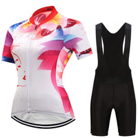 Women's short-sleeved suit for summer cycling