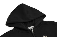 Depressed Abstract Printing Fleece Cardigan Sweater