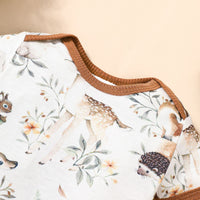 Newborn Short Sleeve Printed Casual Suit