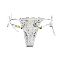 Traceless Briefs Lace Women's T-back Letters Diamond Decorations