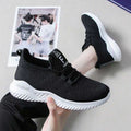 Running Shoes Hollow Mesh Travel Shoes Round Toe Lace-up Shoes