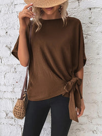 Women's Solid Color Batwing Sleeve Loose Top