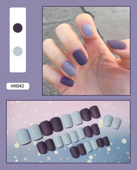 Nail Art Finished Fake Nail Scrub Nail Patch Wearable