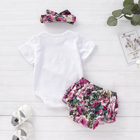 Three-piece short sleeve colorful stretch turban