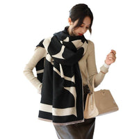 Female Versatile Fashion Thickened Warm Cashmere Scarf