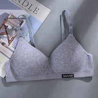 Pure Cotton Girl Comfortable Seamless Underwear Without Steel Ring