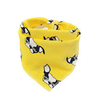 Baby Saliva Towel Cotton Cartoon Double Snap Button Triangle