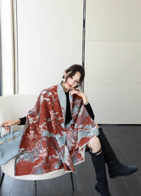 Autumn And Winter High Sense Office Shawl Dual-use Korean Style