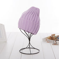 Lovers knitted hat candy color