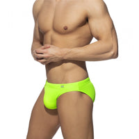 Men's Low Waist Lace Solid Color Nylon Swimming Trunks
