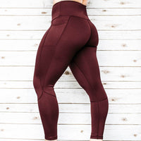 Women's High Waist Pure Color Leggings
