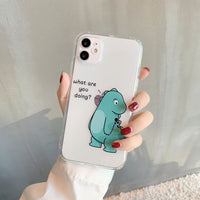 Compatible with Apple , Couple Phone Case Transparent Tpu Soft Case