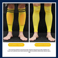 Over-the-knee Soccer Socks With Leg Guards For Fall And Winter